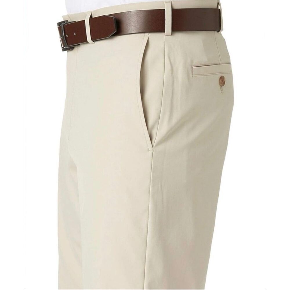 #157. Walter Hagen NWT B&T Light Khaki Perfect 11 Stretch Waistband Golf Shorts - Picture 3 of 6